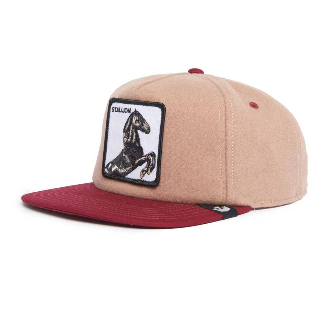 STALLION | Μάλλινο Καπέλο Jockey με ίσιο γείσο Free Rider,