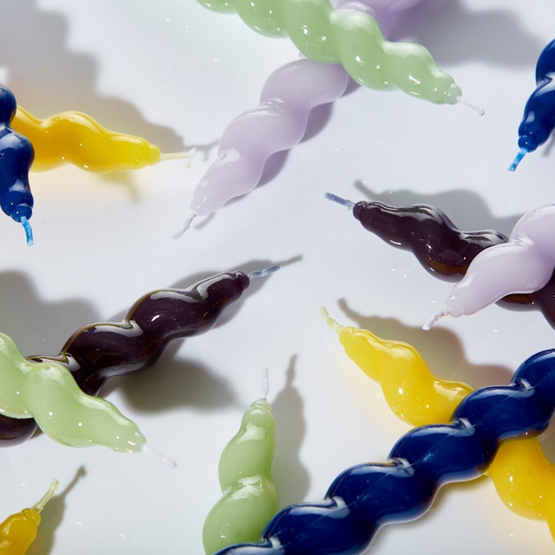 Spiral Κεριά Δείπνου 18cm | Set 3 pcs