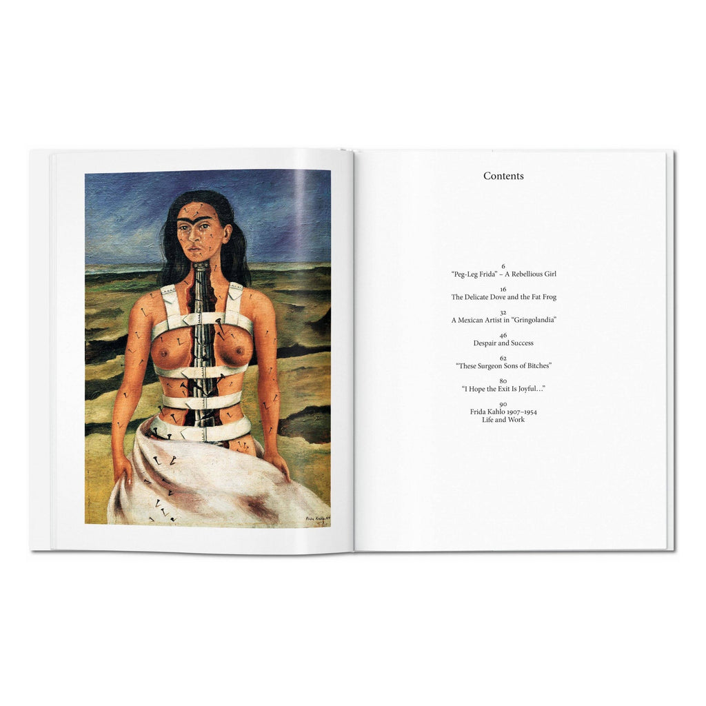 Το premium σκληρόδετο βιβλίο "Frida Kahlo. The Complete Paintings" του εκδοτικού οίκου TASCHEN, με την εμβληματική αυτοπροσωπογραφία της καλλιτέχνιδας στο εξώφυλλο.