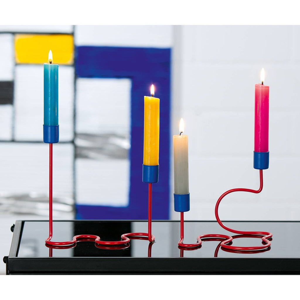 Bend 2-fold assorted candle holder, h. 17.5 cm