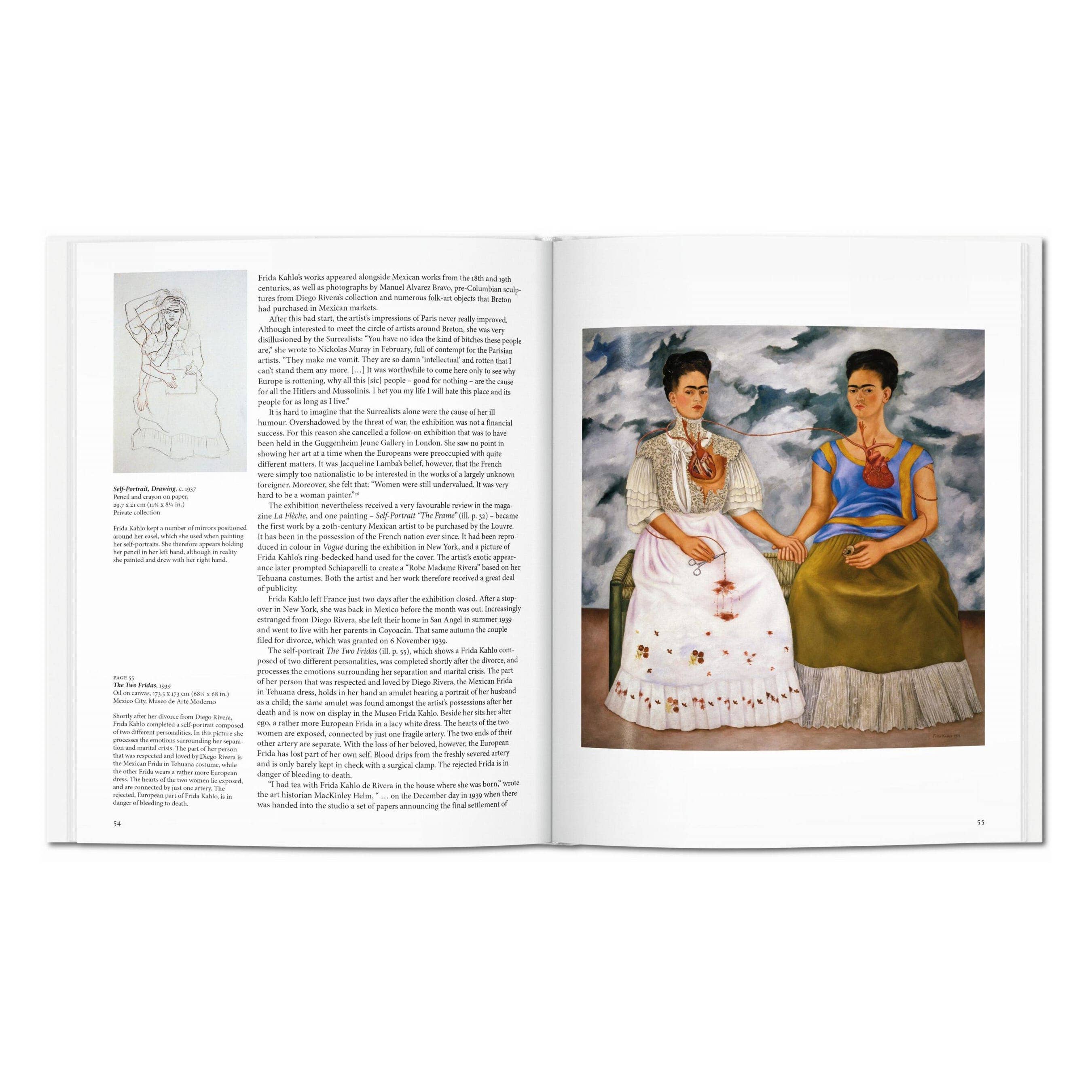 Το premium σκληρόδετο βιβλίο "Frida Kahlo. The Complete Paintings" του εκδοτικού οίκου TASCHEN, με την εμβληματική αυτοπροσωπογραφία της καλλιτέχνιδας στο εξώφυλλο.