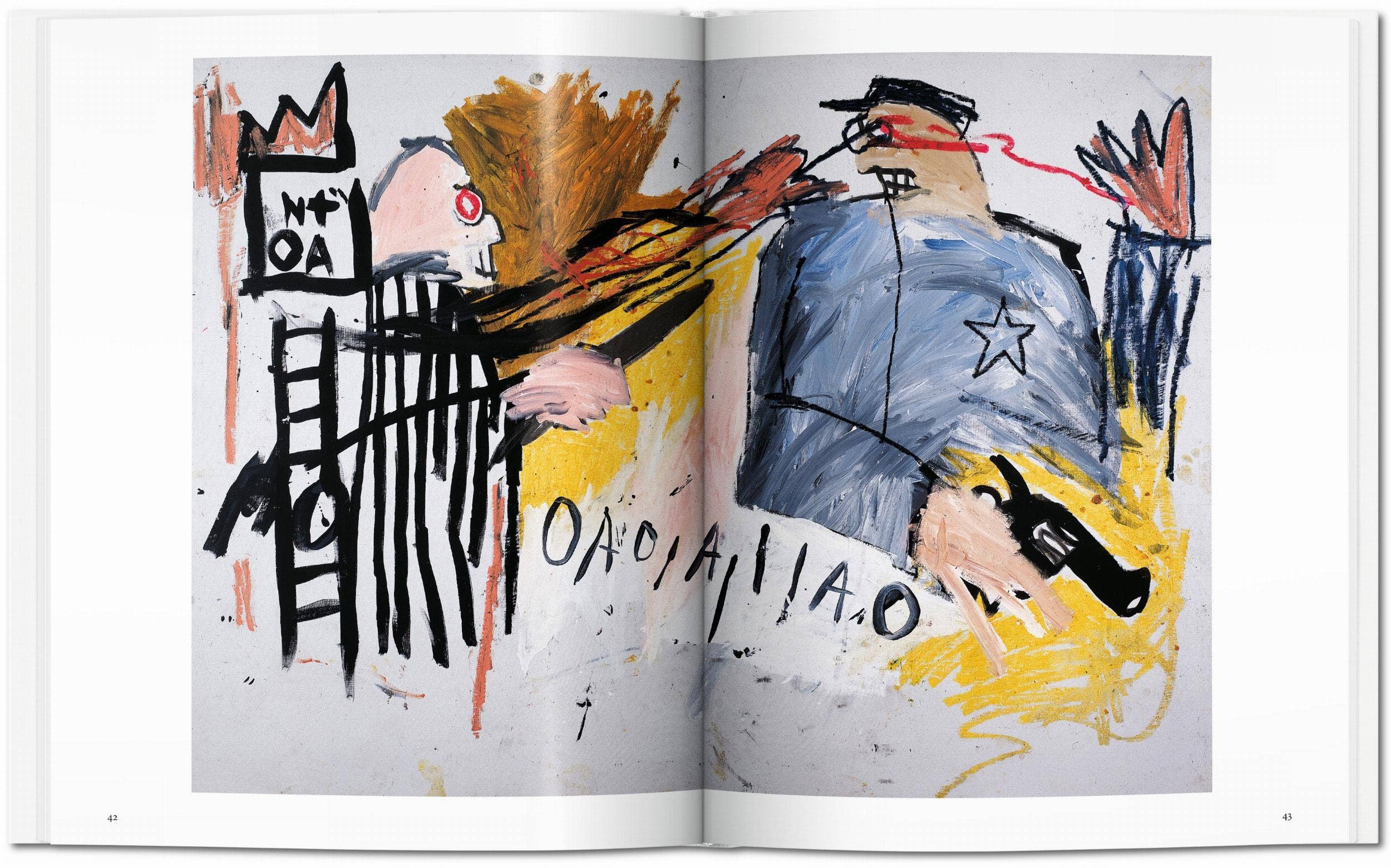 Το βιβλίο Basquiat των εκδόσεων TASCHEN, 40ή επετειακή έκδοση, με σκληρό εξώφυλλο που απεικονίζει εμβληματικό έργο του καλλιτέχνη.