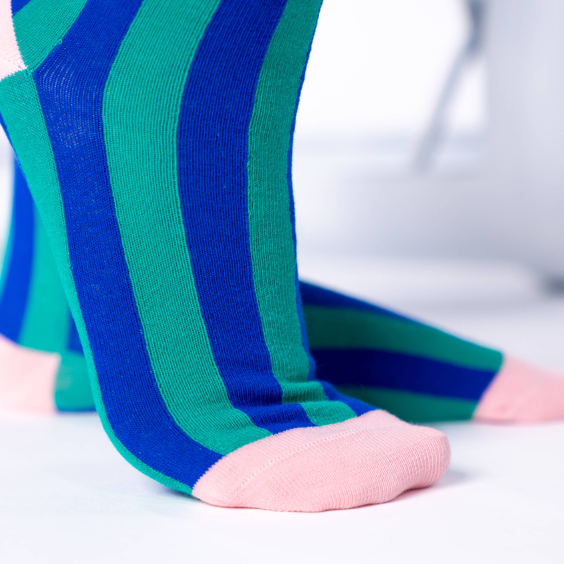 Striped Mojito Combed Cotton Socks