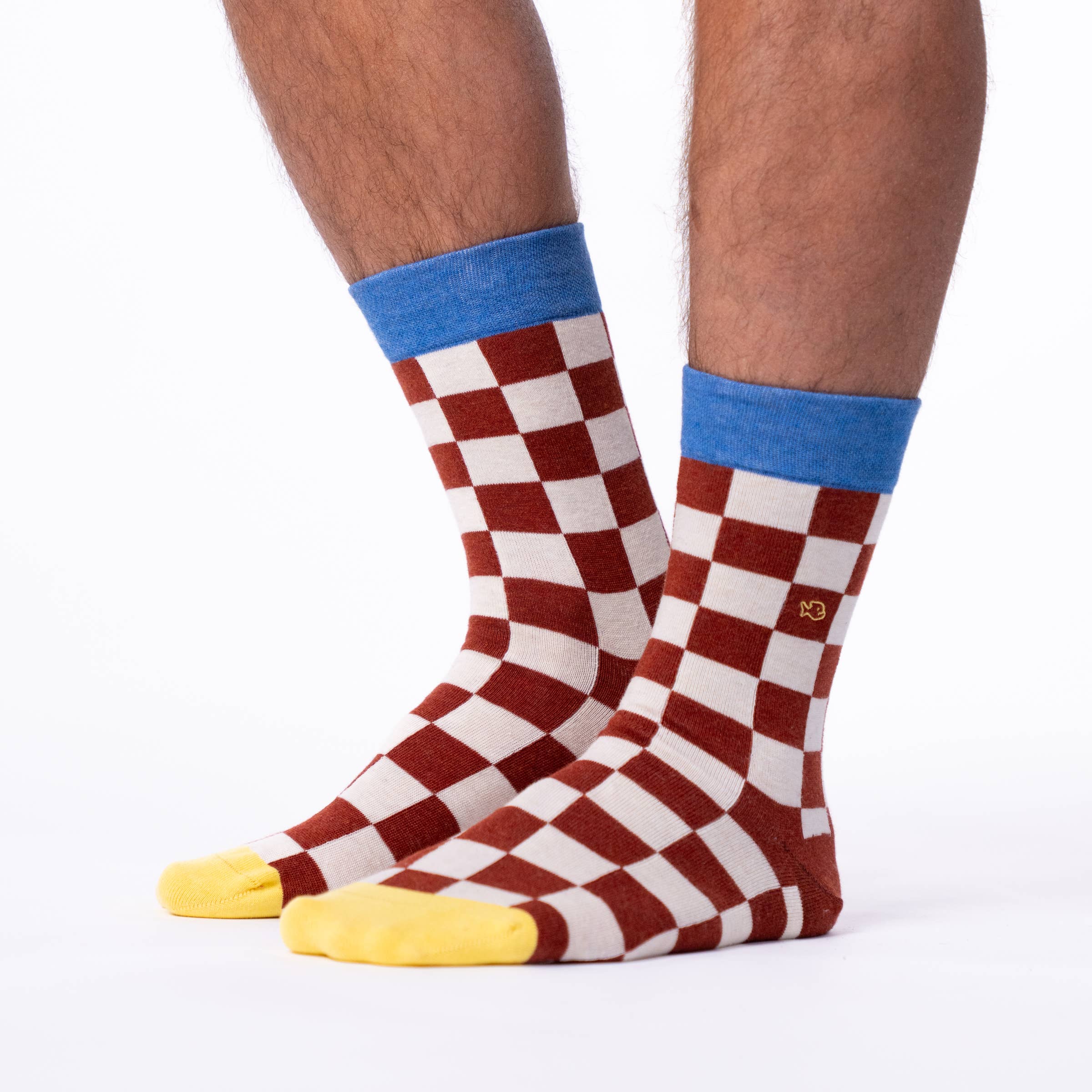 Phoenix Check Combed Cotton Socks