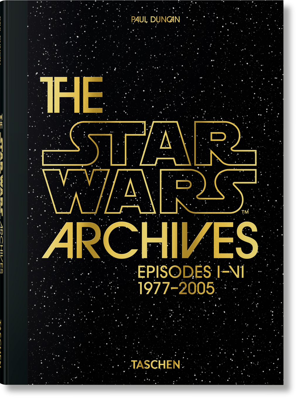 Το βιβλίο The Star Wars Archives 1977-1983 των εκδόσεων TASCHEN, με σκληρό εξώφυλλο που απεικονίζει κλασικό artwork από την πρώτη ταινία του George Lucas.