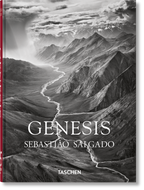 Το βιβλίο Genesis του Sebastião Salgado από τις εκδόσεις TASCHEN, με εμβληματική ασπρόμαυρη φωτογραφία της άγριας φύσης στο εξώφυλλο.