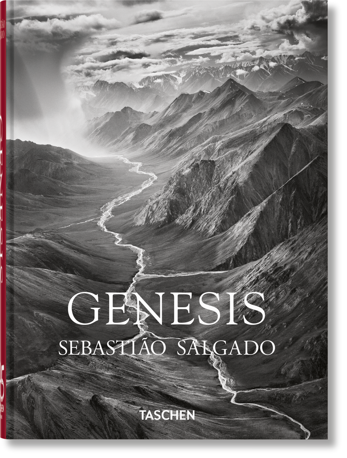 Το βιβλίο Genesis του Sebastião Salgado από τις εκδόσεις TASCHEN, με εμβληματική ασπρόμαυρη φωτογραφία της άγριας φύσης στο εξώφυλλο.