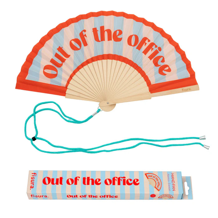 "Out Of The Office" fan | Wood & Fabric