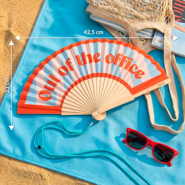 "Out Of The Office" fan | Wood & Fabric