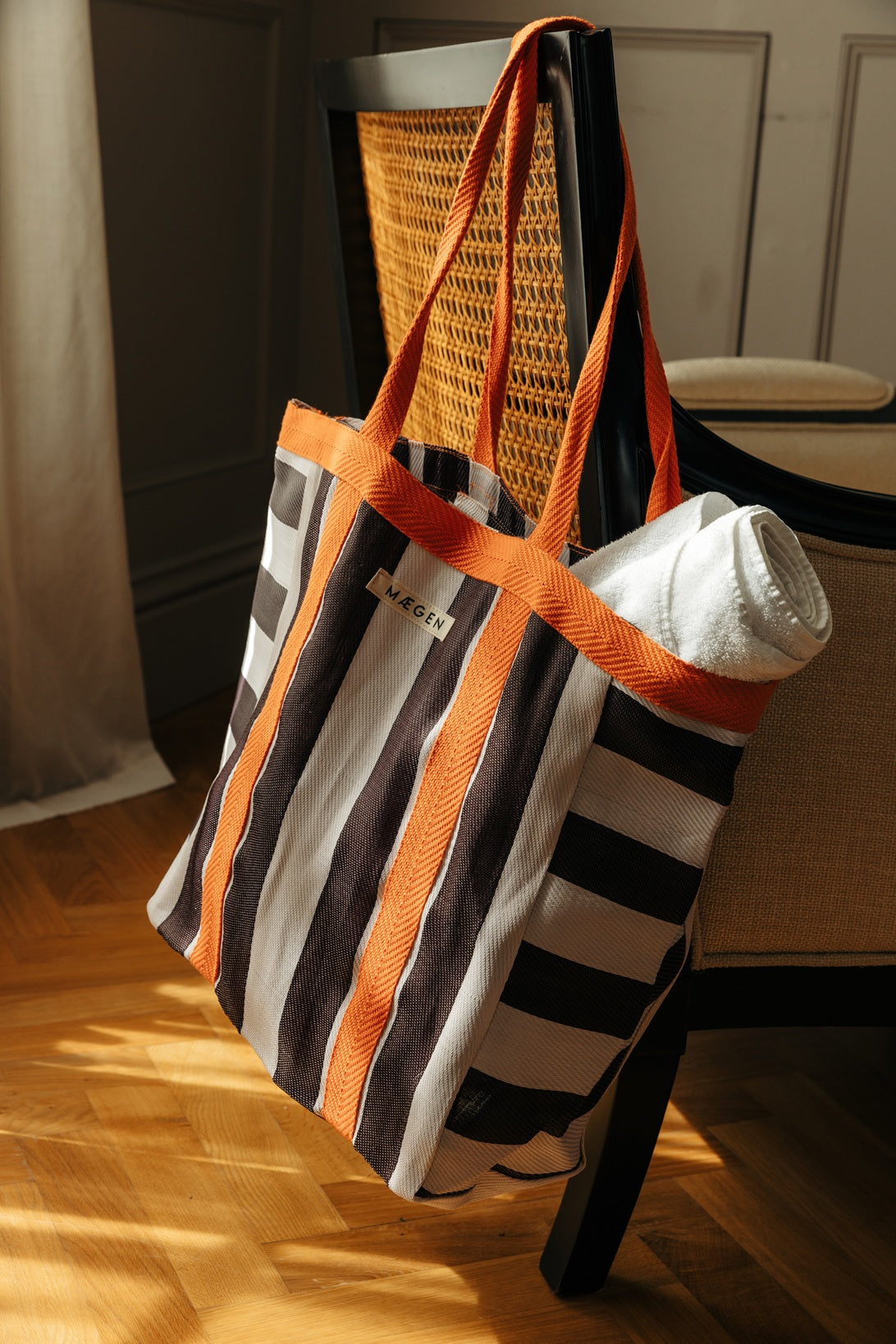 Everywhere Bag | Orange-White-Aubergine