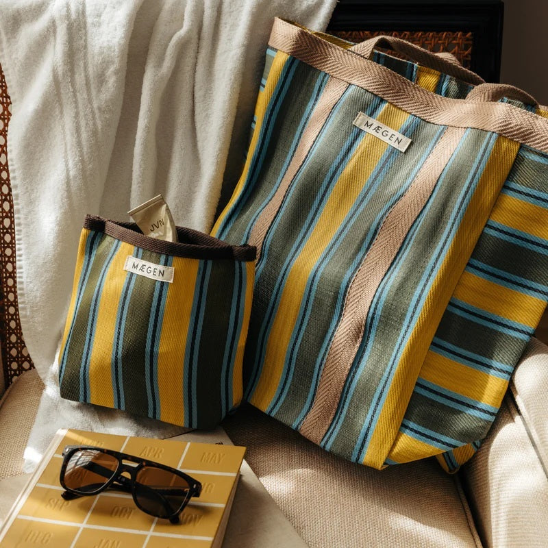 Everywhere Bag | Chocolate-Yellow-Olive