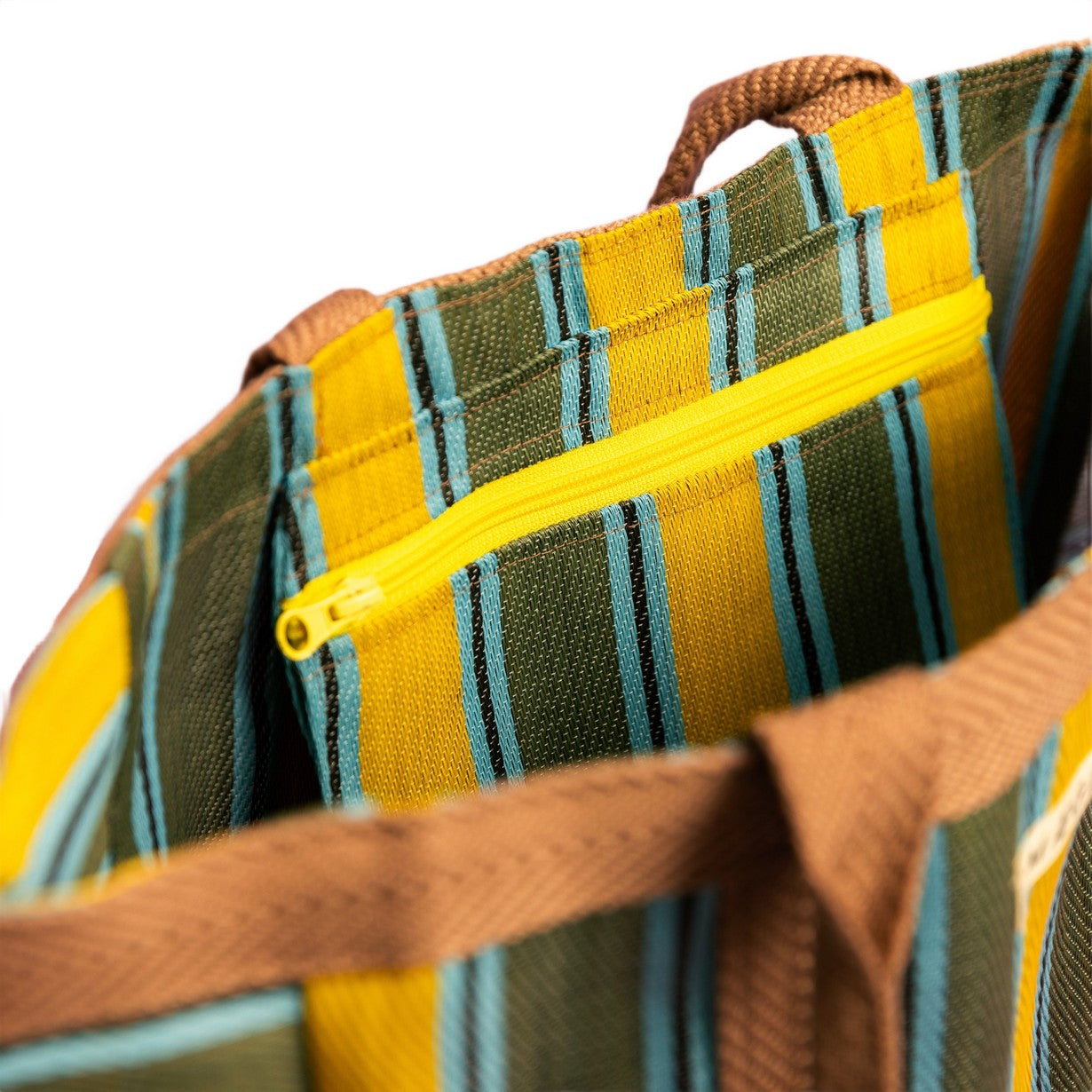 Everywhere Bag | Chocolate-Yellow-Olive