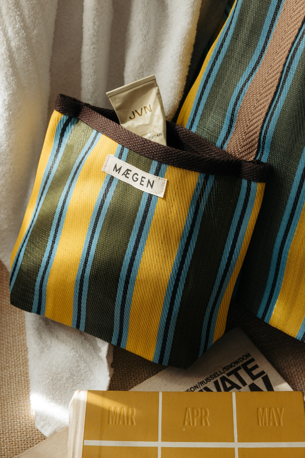 Everywhere Bag | Chocolate-Yellow-Olive