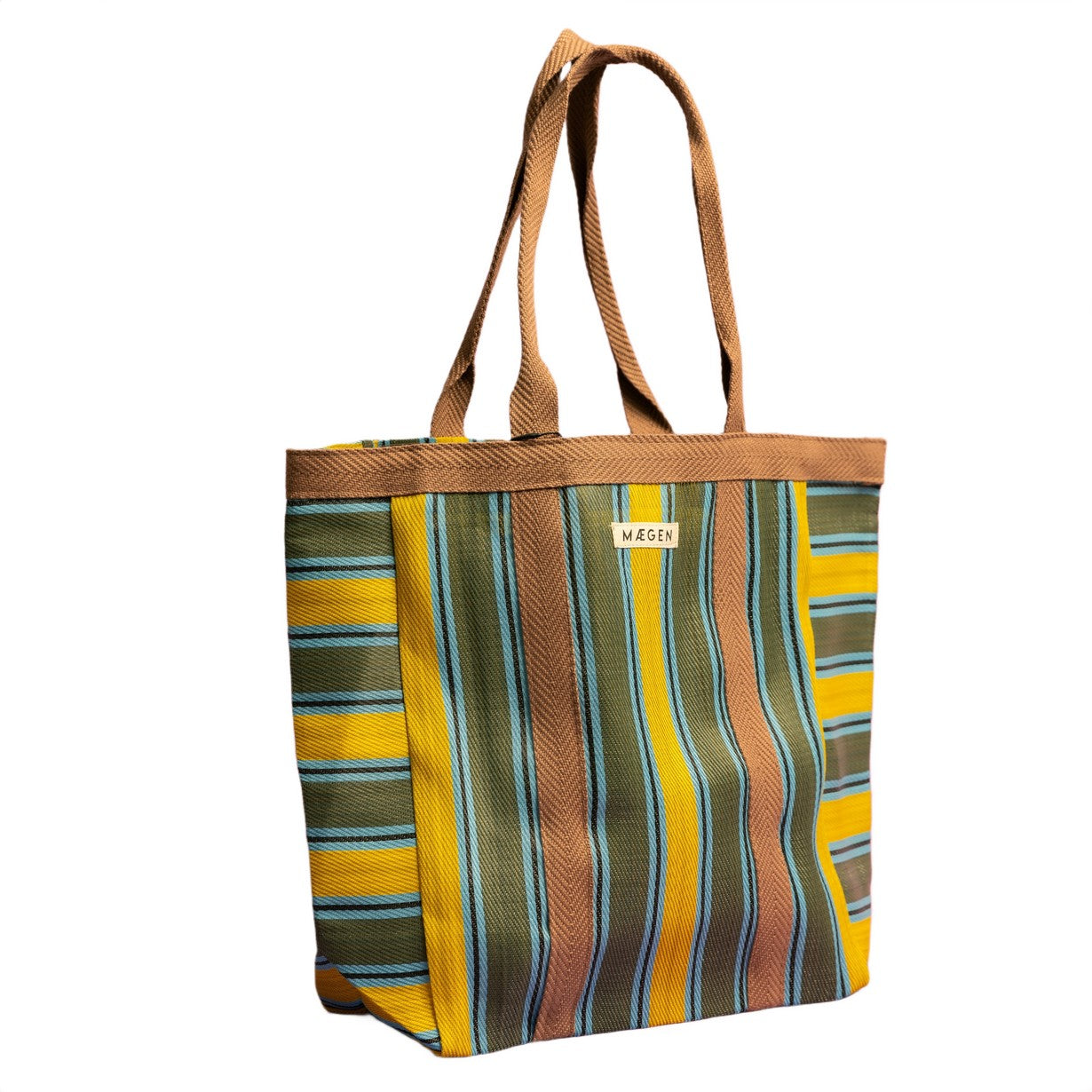 Everywhere Bag | Chocolate-Yellow-Olive