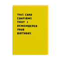 Ashkahn x Ohh Deer "This Confirms I Remembered Your Birthday" | Ευχετήρια Κάρτα Γενεθλίων