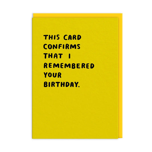 Ashkahn x Ohh Deer "This Confirms I Remembered Your Birthday" | Ευχετήρια Κάρτα Γενεθλίων