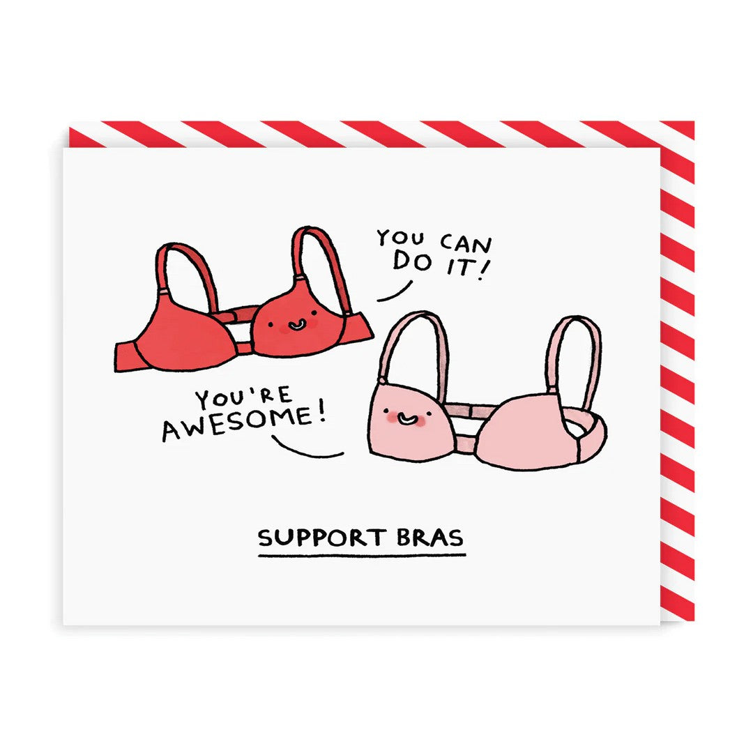 Gemma Correll x Ohh Deer "Support Bras" | Ευχετήρια Κάρτα