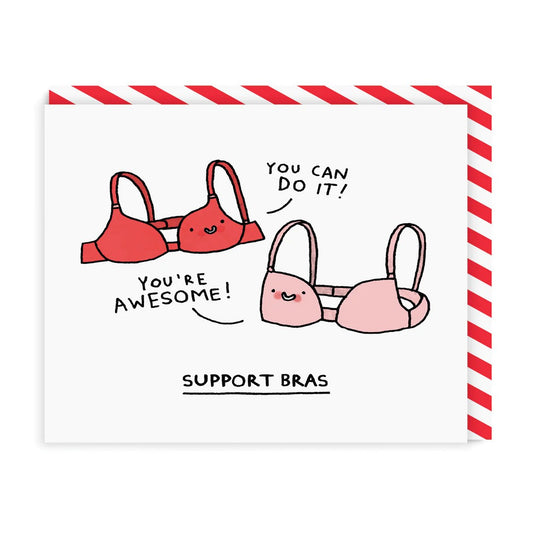 Gemma Correll x Ohh Deer "Support Bras" | Ευχετήρια Κάρτα