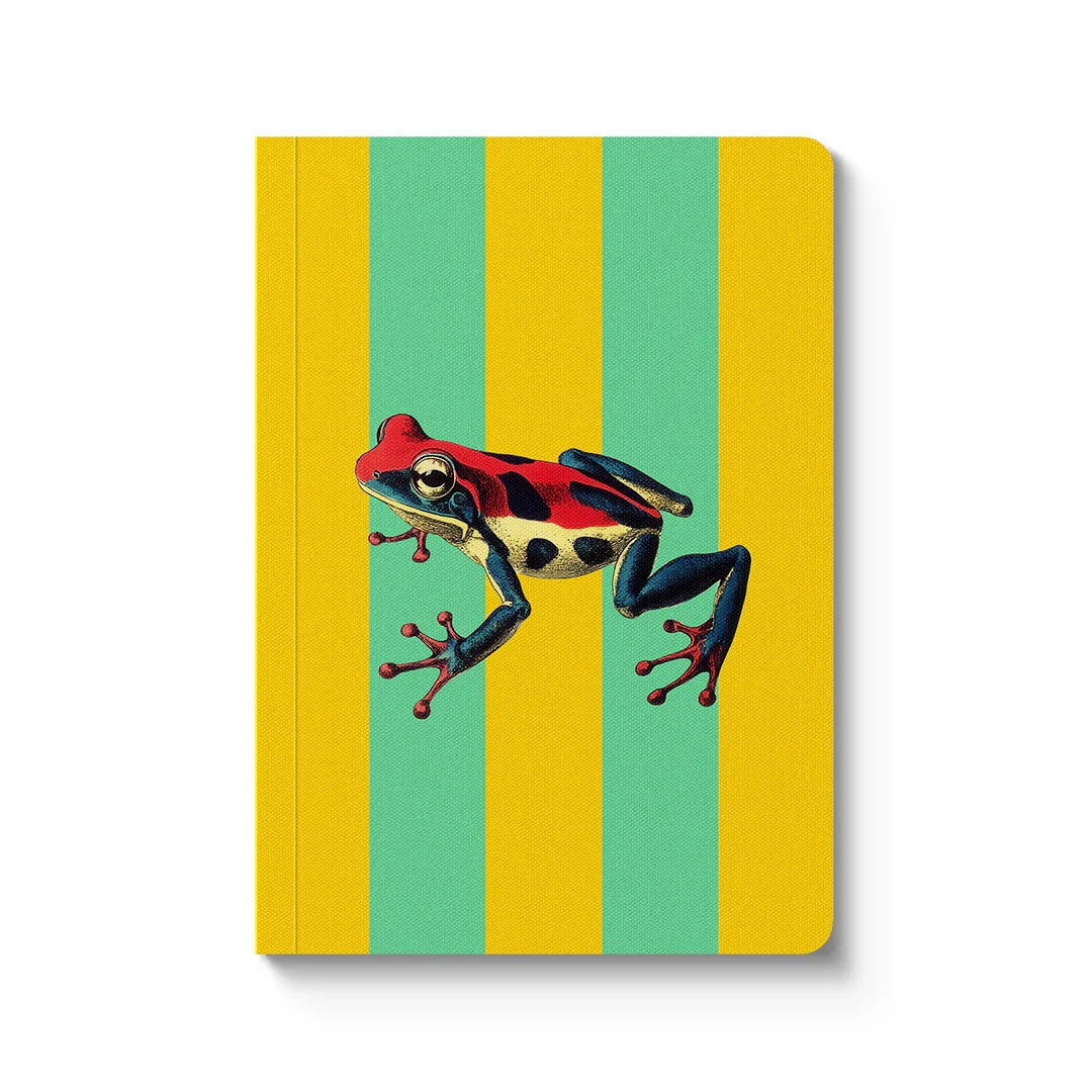Ohh Deer "Striped Frog" | A6 Premium Paperback Σημειωματάριο