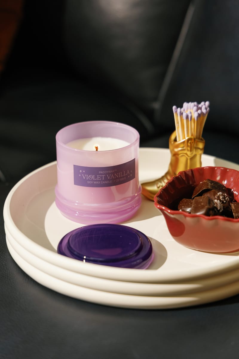 Stacked Soya Candle | Violet Vanilla
