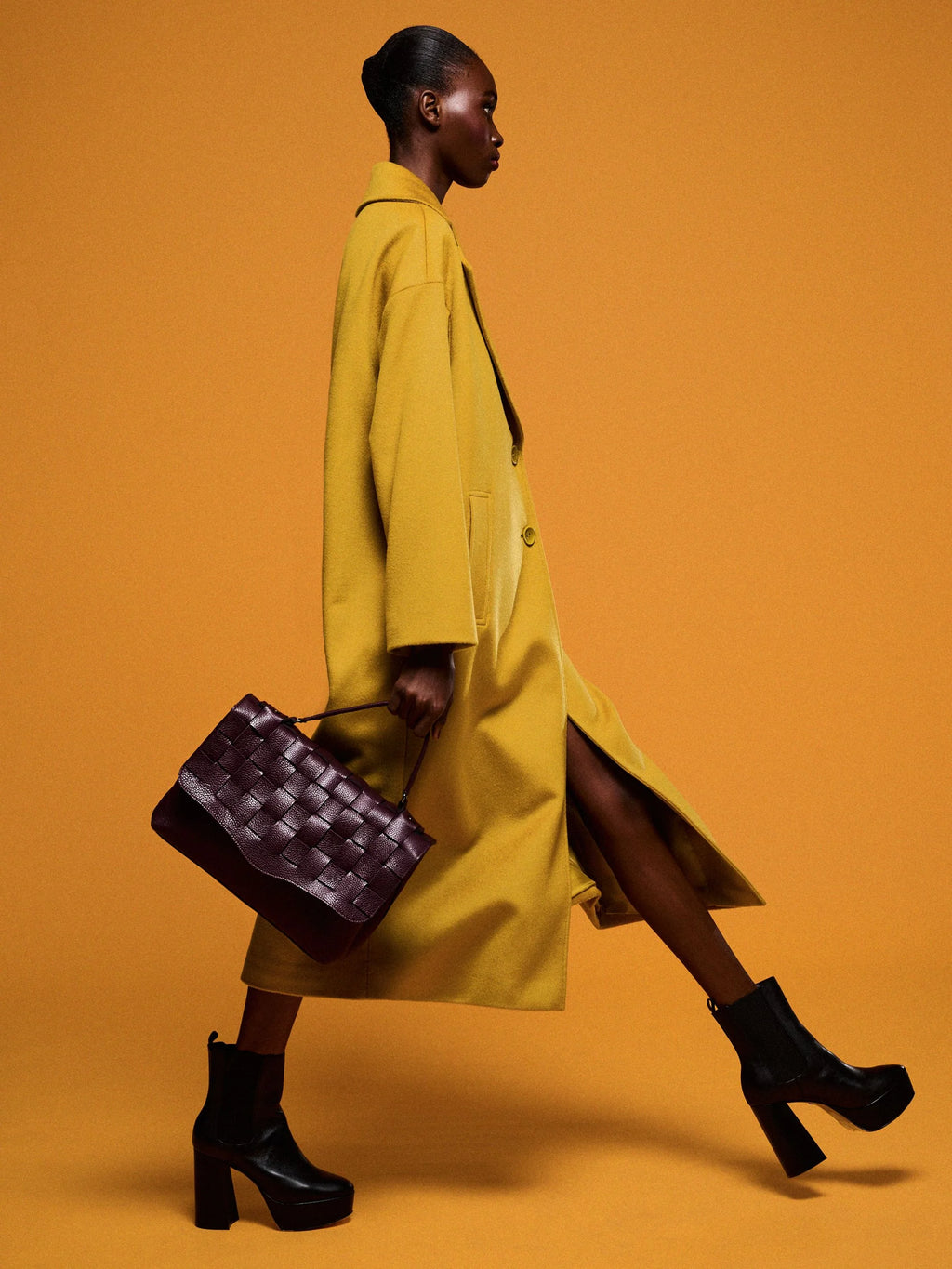 Terpsichore Tote Bag | Δερμάτινη & Suede Τσάντα Ώμου με Καπάκι