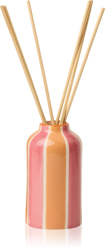 Χειροποίητο κεραμικό diffuser Paddywax από τη συλλογή A Dopo με σχέδιο ήλιου και άρωμα Orange Blossom.