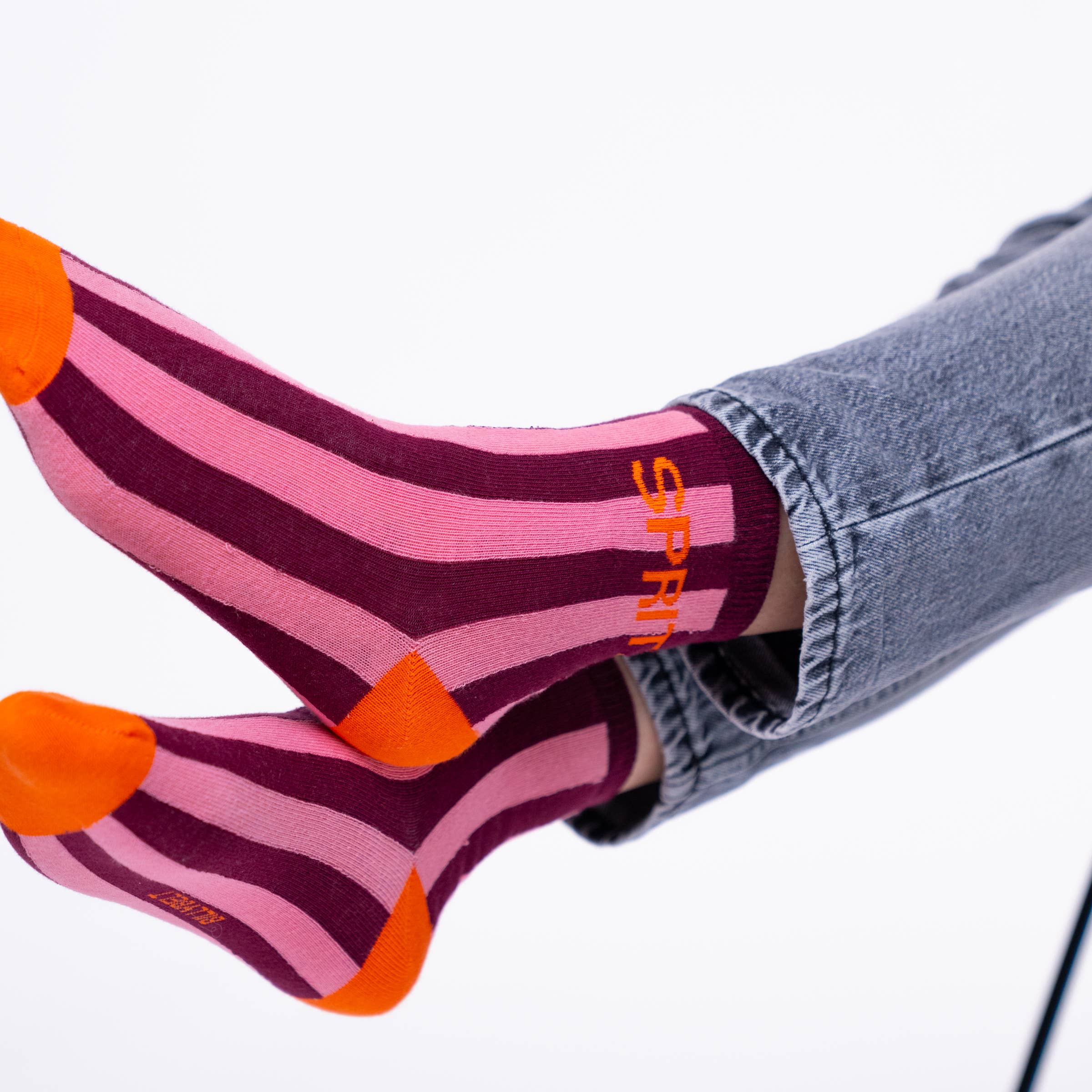 Spritz Striped Combed Cotton Socks