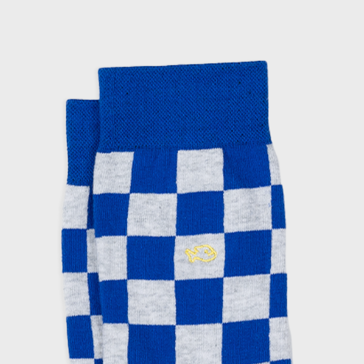 Ανδρικές κάλτσες Billybelt με καρό μοτίβο Marina Bay σε αποχρώσεις του μπλε, από premium χτενισμένο βαμβάκι.