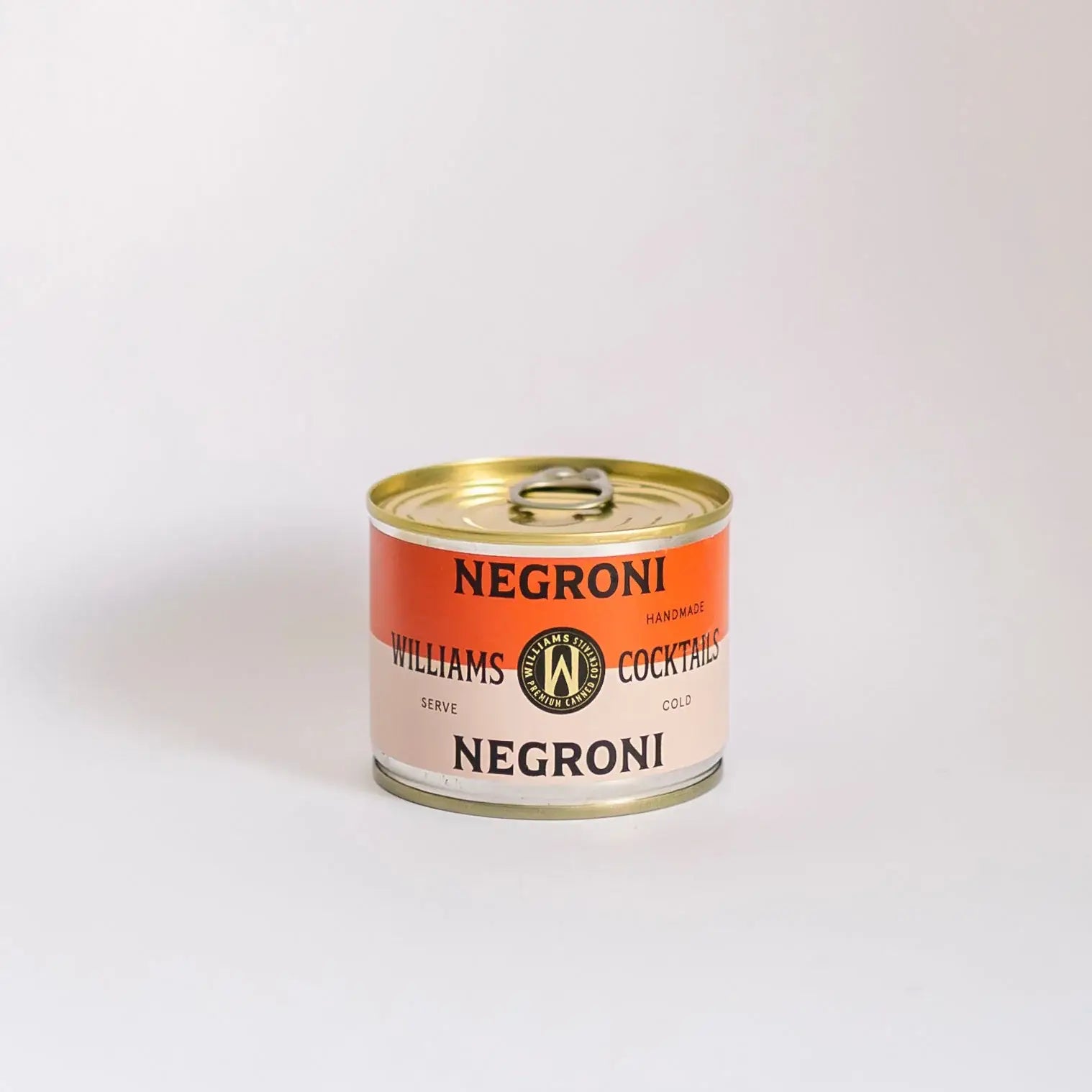 Premium κονσέρβα 130ml Williams Cocktails Negroni με Gin, Bitter και γλυκό Vermouth.