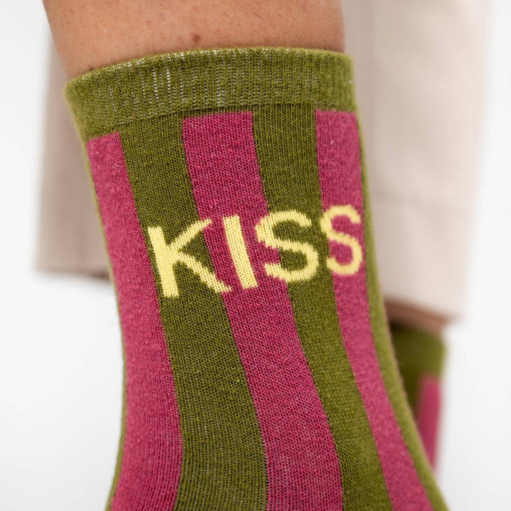 Striped socks - Kiss