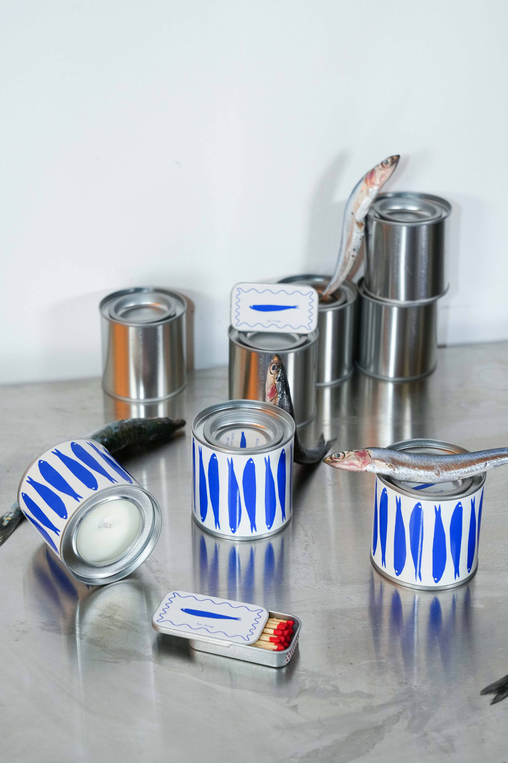 SARDINES (sea salt) | | Κερί Σόγιας με Σπίρτα