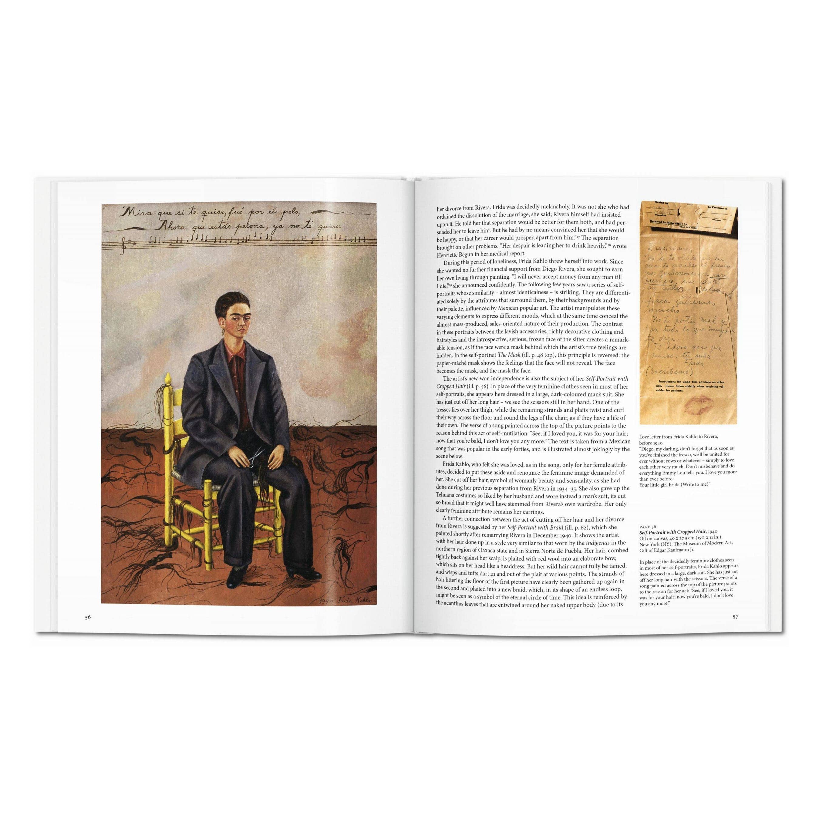 Το premium σκληρόδετο βιβλίο "Frida Kahlo. The Complete Paintings" του εκδοτικού οίκου TASCHEN, με την εμβληματική αυτοπροσωπογραφία της καλλιτέχνιδας στο εξώφυλλο.