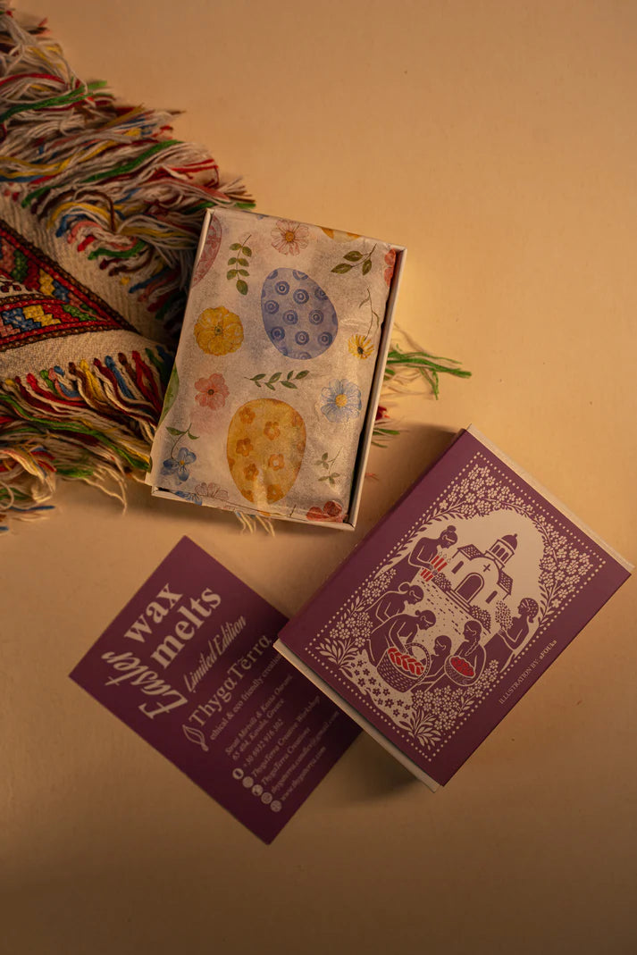Χειροποίητα πασχαλινά wax melts Thygaterra από φυσικό κερί σόγιας