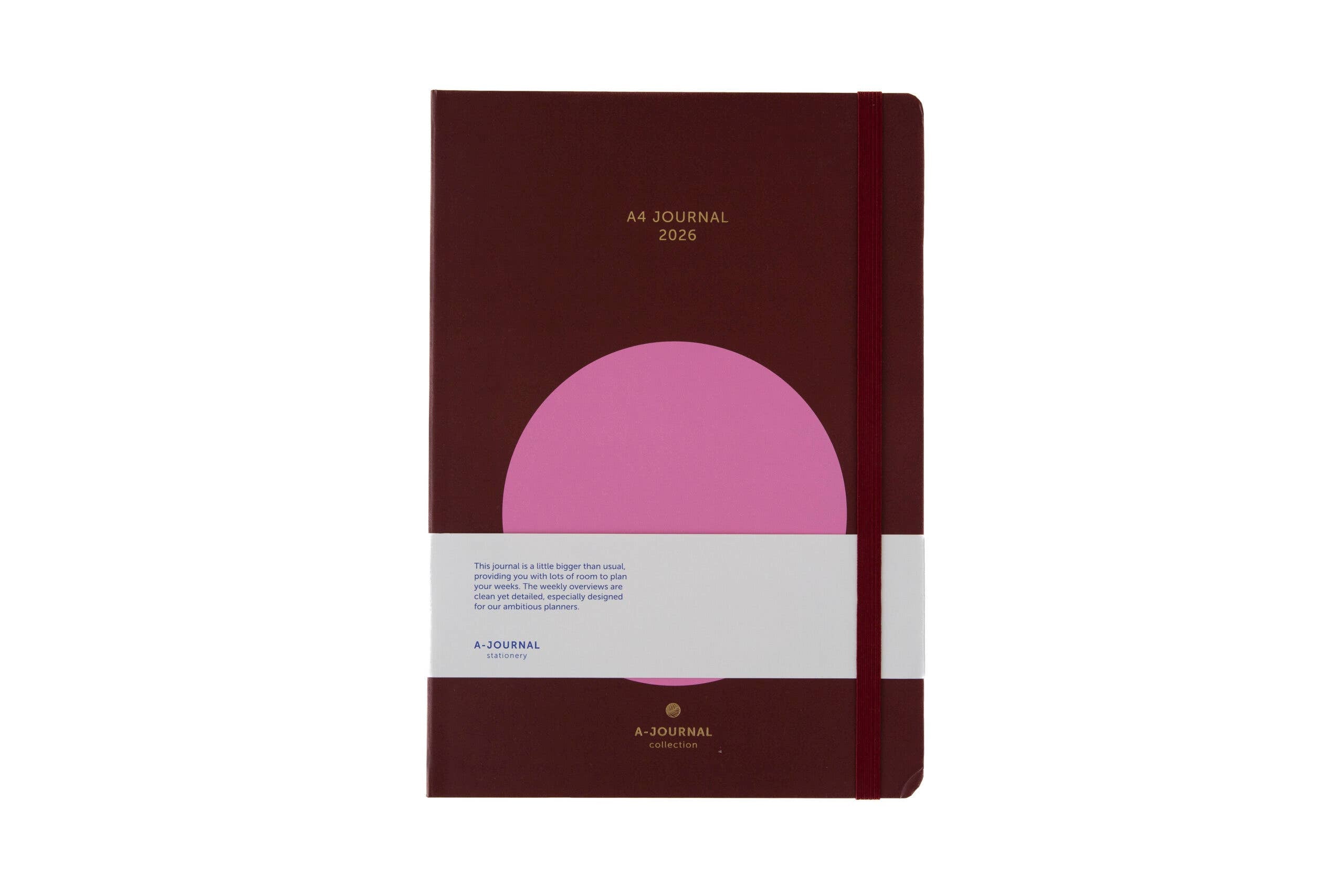 Μεγάλο ημερολόγιο A-Journal A4 My Journal 2026 με σκληρό εξώφυλλο και μοντέρνο μοτίβο κύκλων (Circle Design).