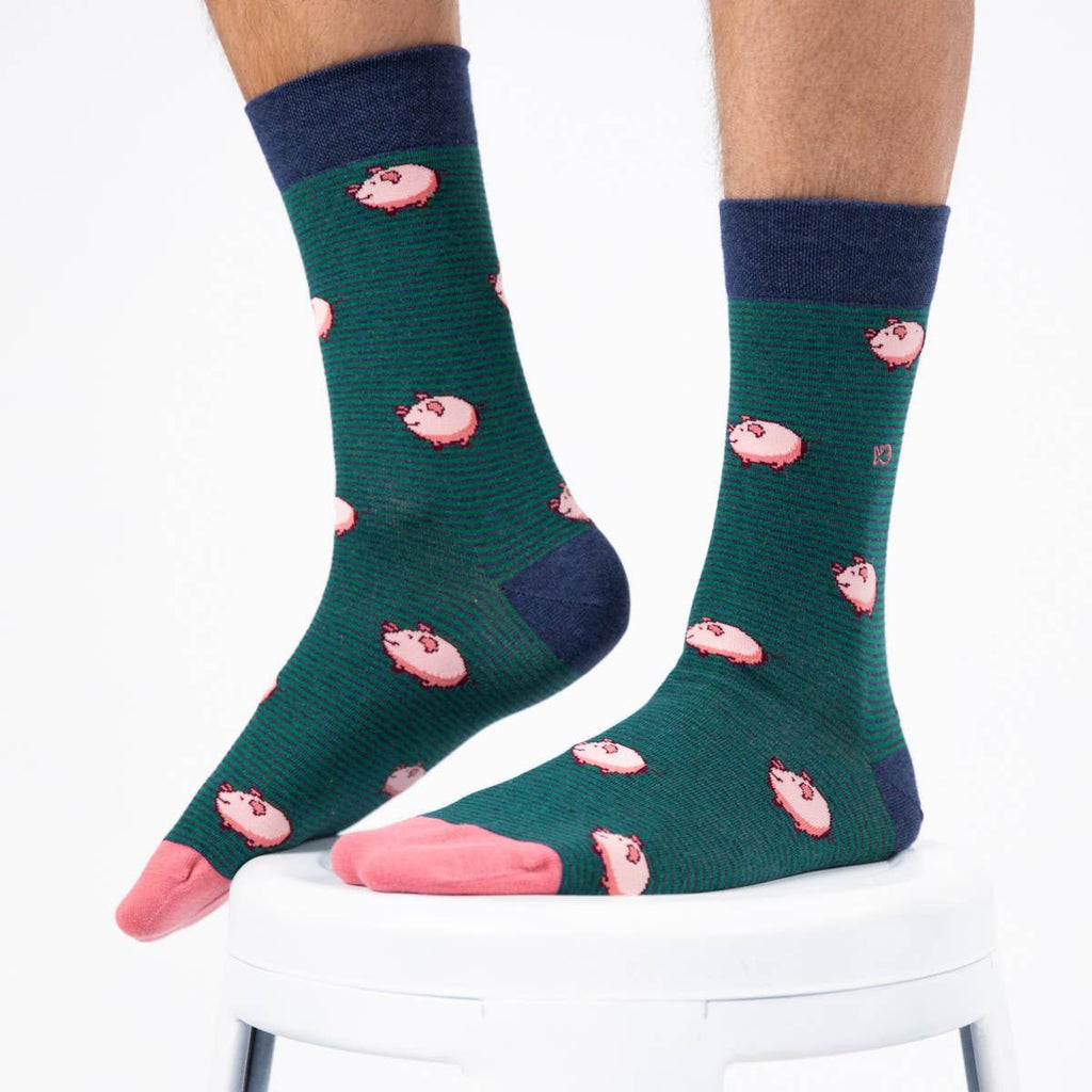 Animal pattern socks - Pig