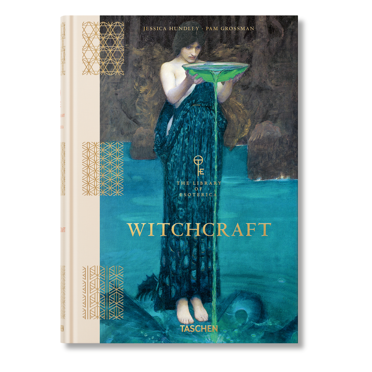 Το premium σκληρόδετο βιβλίο "Witchcraft" από τη σειρά The Library of Esoterica του εκδοτικού οίκου TASCHEN, με το μυστικιστικό και ατμοσφαιρικό εξώφυλλό του.