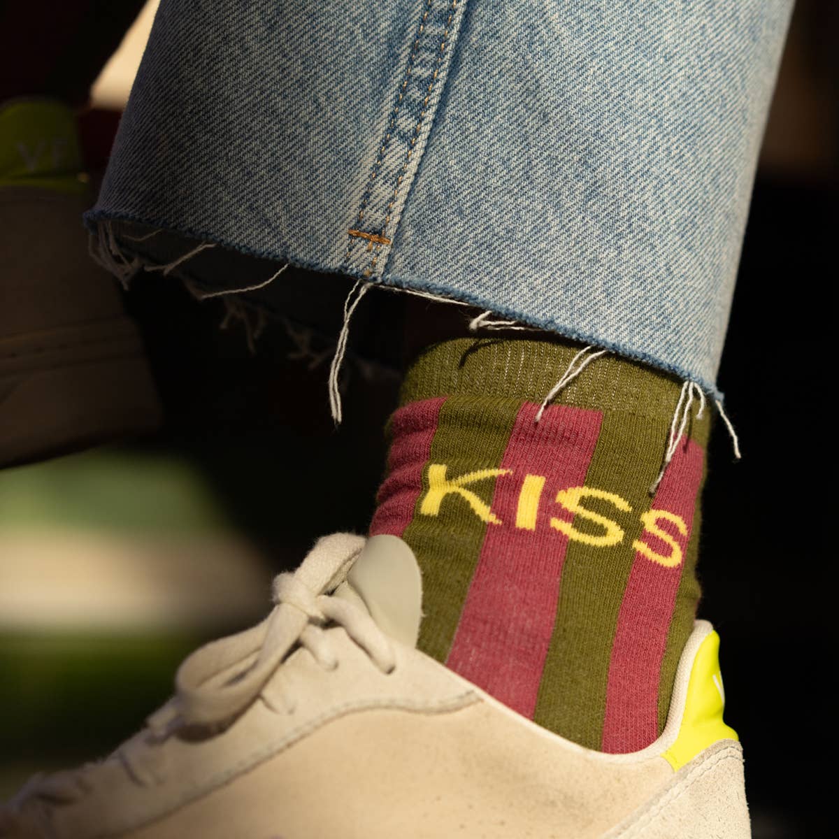 Striped socks - Kiss