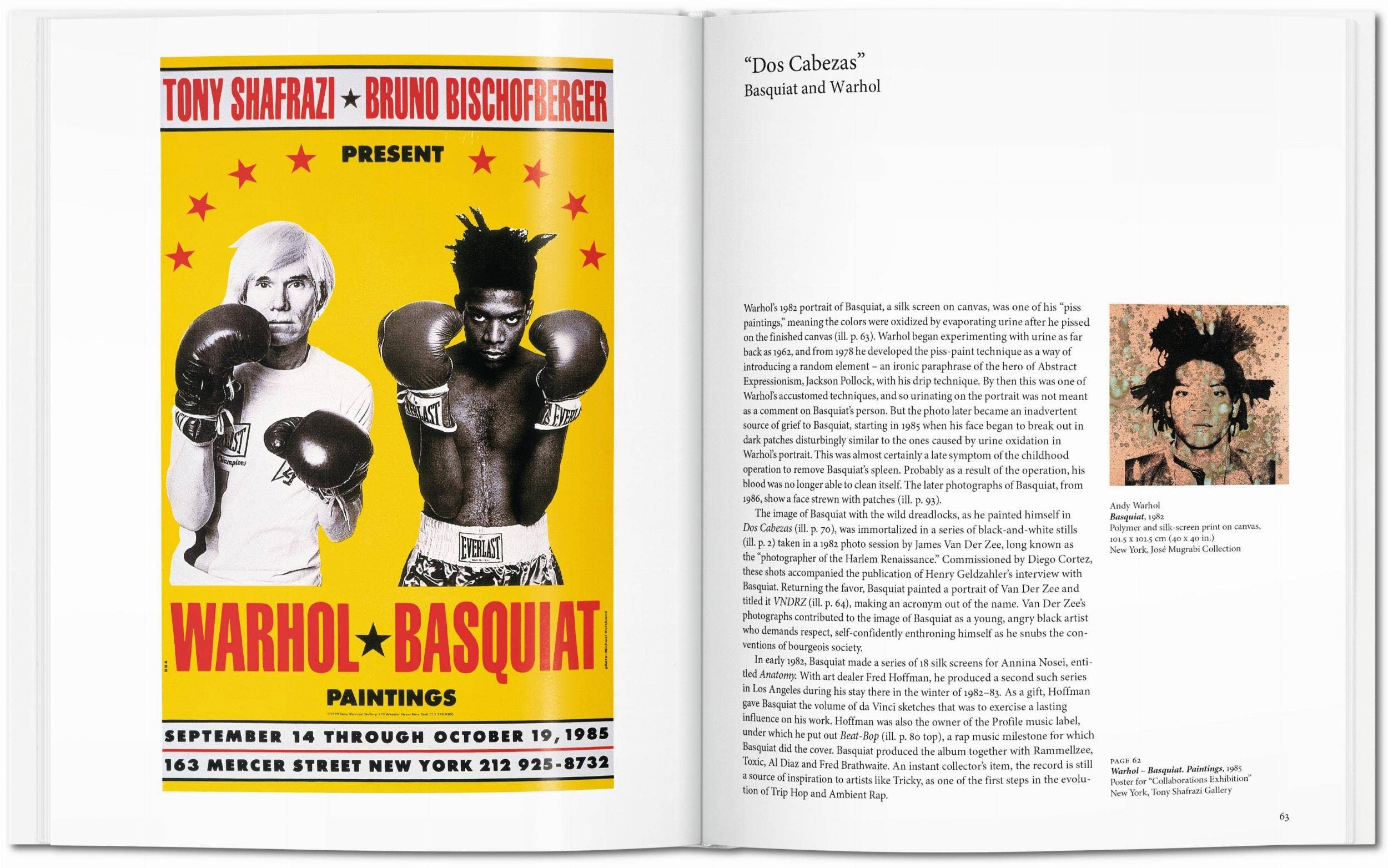 Το βιβλίο Basquiat των εκδόσεων TASCHEN, 40ή επετειακή έκδοση, με σκληρό εξώφυλλο που απεικονίζει εμβληματικό έργο του καλλιτέχνη.