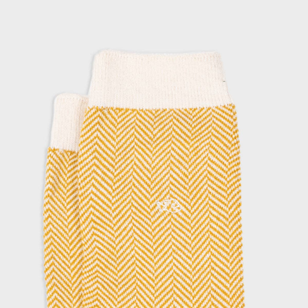Chevron Dune Combed Cotton Socks