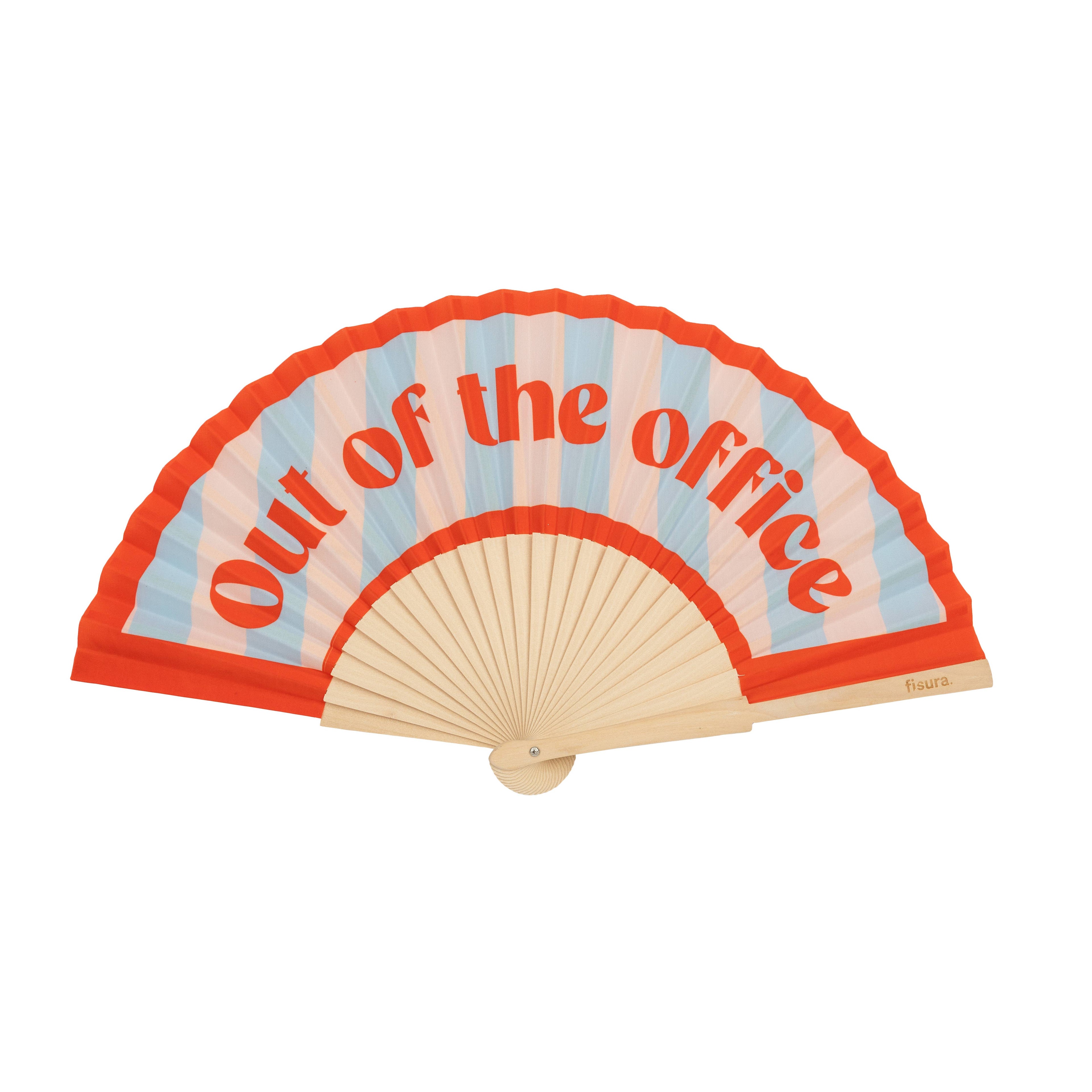 "Out Of The Office" fan | Wood & Fabric