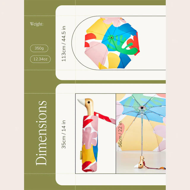 Matisse Print Eco-Friendly Compact Duck Umbrella