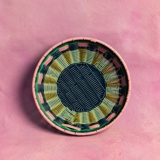 Πλεκτό Μπωλ | Pink & Navy