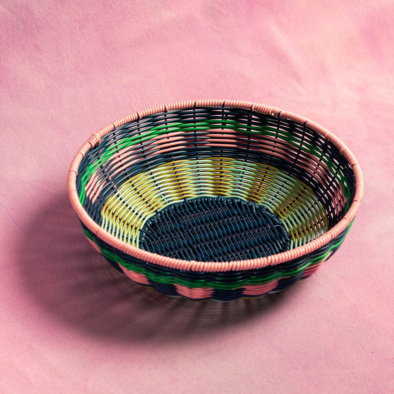 Πλεκτό Μπωλ | Pink & Navy